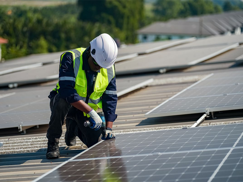 Illustration électricité et solaire